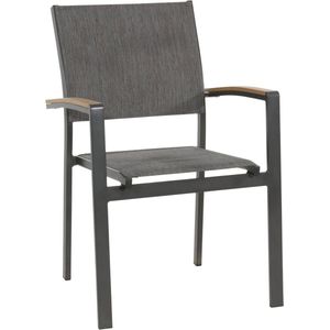 Arezzo - Tuinstoel - Stapelstoel - Textileen - Aluminium Frame