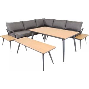 Lesli Living Hoekbank Dining Arezzo - Comfortabele lounge dining set voor 4+ personen