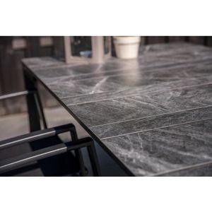 Lesli Living Paros dining tuintafel | aluminium + HPL | 160x90cm