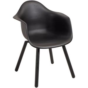 Lesli Living Montreux tuinstoel zwart|zwart