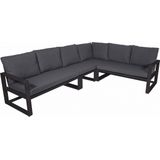 Lesli Living Loungehoekset Pina Colada Negro - Moderne en comfortabele tuinbank