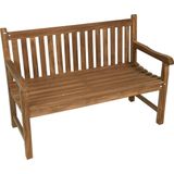 Teak houten tuinbank, tuinmeubel, bank, zitbank - 130cm