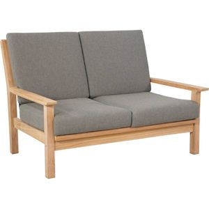 Lesli Living Loungebank Teak 124 cm incl. Kussen