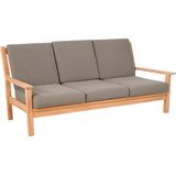 Lesli Living Teak 180 cm Loungebank incl. kussens - 3 persoons