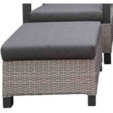 Lesli Living Prato Brick voetenbank | aluminium  wicker