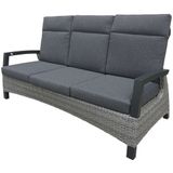 Lesli Living Prato Brick loungebank tuin | verstelbaar | aluminium | 195cm