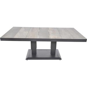 Loungetafel verstelbaar Prato Negro 140x85cm