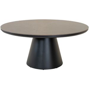 Daxx - Tafel - Ø160cm - Aluminium Frame - Matt Anthracite - 12mm Sintered Stone