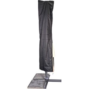 Lesli Living - Beschermhoes - Zwart - Polyester - Geschikt voor zweefparasols