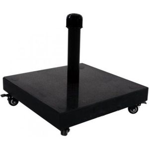 Lesli Living - Parasolvoet - Graniet - Zwart - 50kg - Verrijdbaar