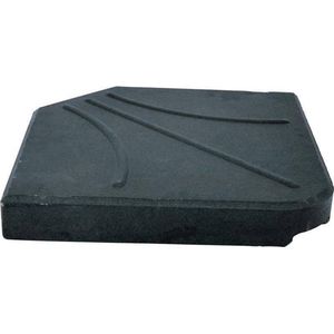 Vierkante Freepole betonplaat, 25 kg, zwart/antraciet. - 8714365526892