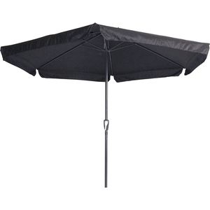 Lesli Living Gemini parasol met volant zwart 3 m