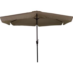 Lesli Living Gemini parasol met volant taupe 3 m