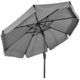 Lesli Living Libra parasol met volant grijs 3 m