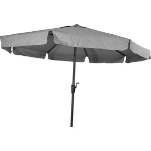 Libra parasol met volant grijs 3 m