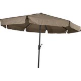 Lesli Living Libra parasol met volant taupe 3 m