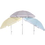 Strandparasol Libra Stripe- 2 Meter. 6 Stuks In de Mix