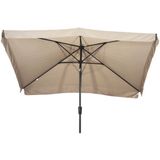 Lesli Living Libra parasol met volant ecru 3x2 m