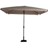 Lesli Living Libra parasol met volant ecru 3x2 m