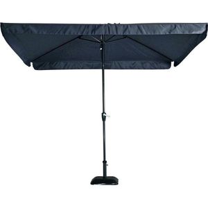 Libra parasol met volant grijs 3x2 m