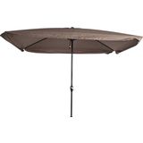 Lesli Living Libra parasol met volant taupe 3x2 m