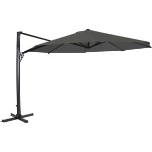 Outdoor Living - Zweefparasol Taurus grijs Ø3,5mtr