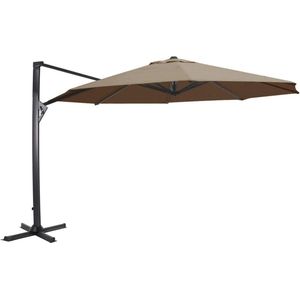 Zweefparasol Taurus taupe maat: 3,5 meter