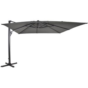 zweefparasol virgoflex grijs 300x400cm