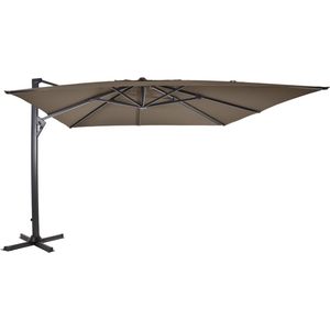 Zweefparasol Virgoflex Taupe 300x400cm