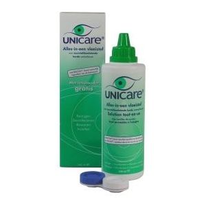 Unicare - Alles-in-een Vloeistof - Voor Harde Contactlenzen - 350ml - Natuurlijke Ingrediënten