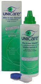 Unicare - Alles-in-een Vloeistof - Voor Harde Contactlenzen - 350ml - Natuurlijke Ingrediënten