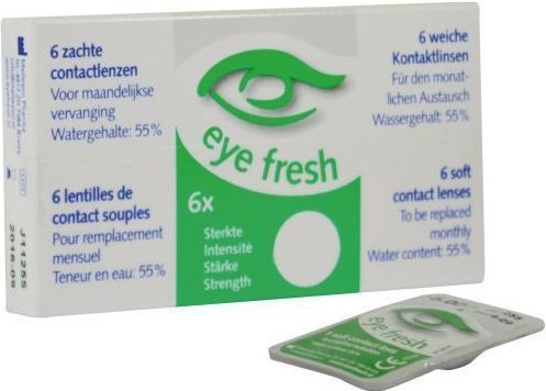 Eye Fresh zachte maandlenzen -1.50 - 6 stuks - Contactlenzen