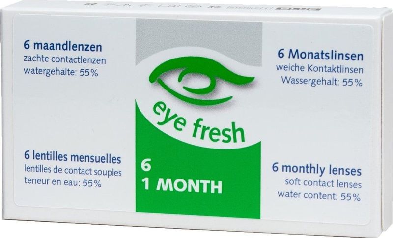 Eye Fresh zachte maandlenzen -3.25 - 6 stuks - Contactlenzen