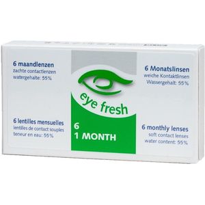 Eye Fresh zachte maandlenzen -4.25 - 6 stuks - Contactlenzen