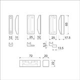 AMI zamac instelbare sluitkast - tbv. 500/510 serie - 900678