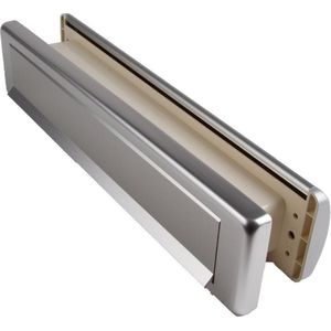 Ami Briefplaat met schacht en tochtklep - 340x74x16mm - 38-42mm deurdikte