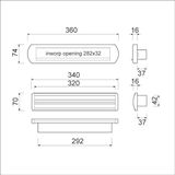 AMI - Briefplaat EP 975 F1 - Tochtklep - Wit - Deurdikte 24 mm - Climate Comfort
