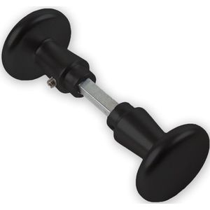 Deurkruk - Zwart - Aluminium - Dulimex - Dulimex knopklink paddenstoelmodel zwart