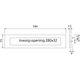 BRIEFPLAAT BINNENDR. ZWART