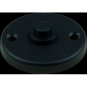 Ami 3 RH beldrukker aluminium rond rozet zwart 739310
