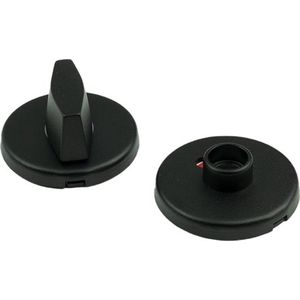 AMI klikrozetten rond - Ø 55mm - WC 8 mm - zwart - 739375