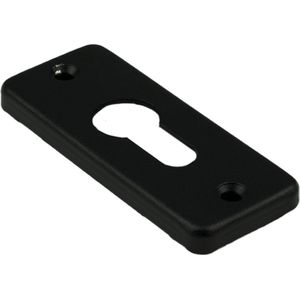2 PC-Plaatjes Ami Rechthoekig aluminium zwart
