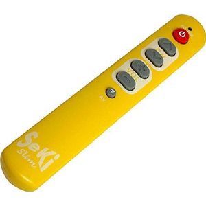 SeKi Slim geel universele afstandsbediening met grote toetsen - voor senioren + kinderen