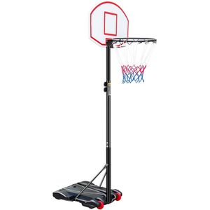 NordFalk basketbalring met standaard - Basketbalpaal op voet - Mobiel verrijdbaar - Ringhoogte: 178 - 213cm