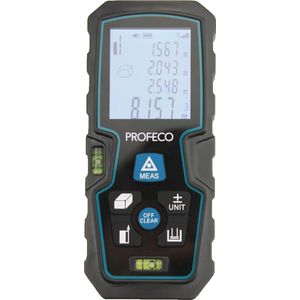 Profeco laser afstandsmeter digital 40 meter - voor Afstand | Oppervlakte m2 | Volume m3 - incl. Beschermhoes en 2x AAA-batterijen