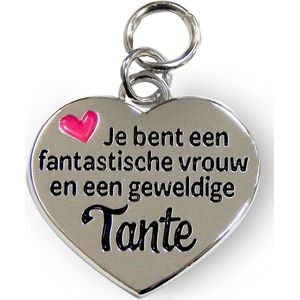 Bedeltje - Geweldige tante - Charms for you