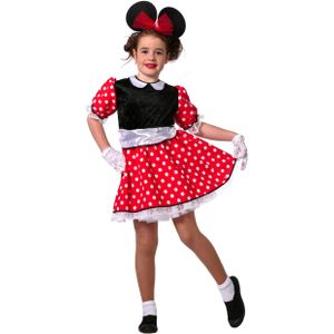 Carnavalsjurk - Minnie Mouse - Rood - Inclusief Riempje