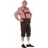 Lederhose Zwart Rood Heren