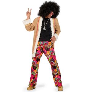 Hippie met lange jas - Carnavalskostuum