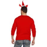 Feestbeest.nl - Kersttrui - Rood - Materiaal: 100% Katoen